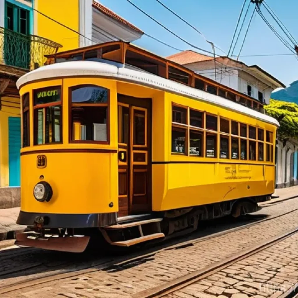 리오 Rio 리오와 브라질 리우데자네이루의 매력 - **Prompt:** A vibrant, picturesque scene capturing the bohemian and artistic essence of Santa Teresa...
